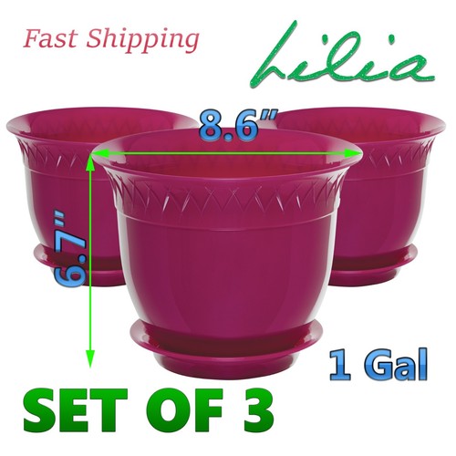 Plastic flower pots planters - pots,
